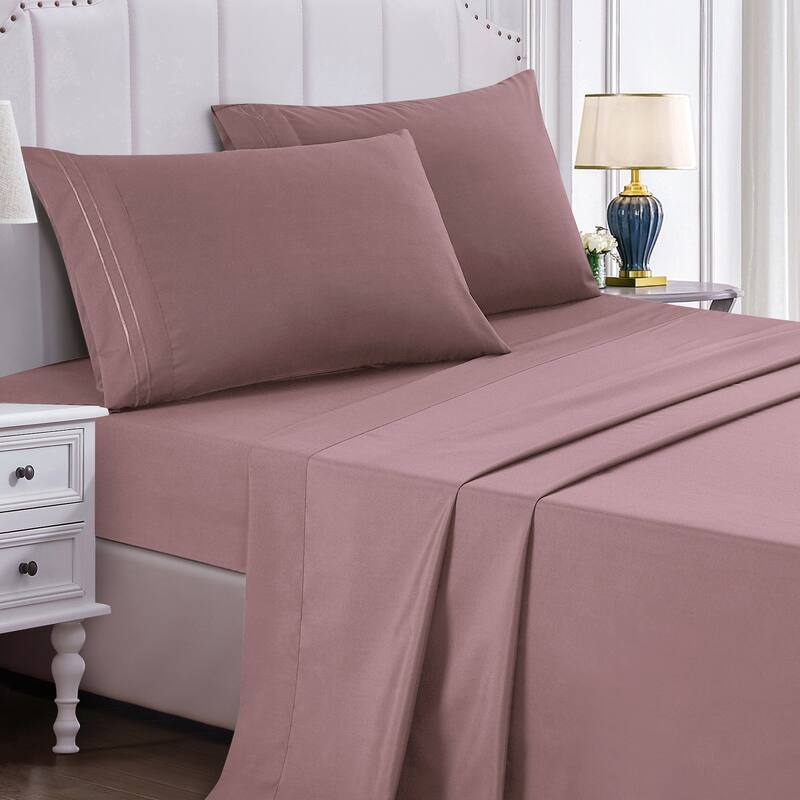 JCrown 3-4 piece sheet set-Variety colors - Kiing - Rose