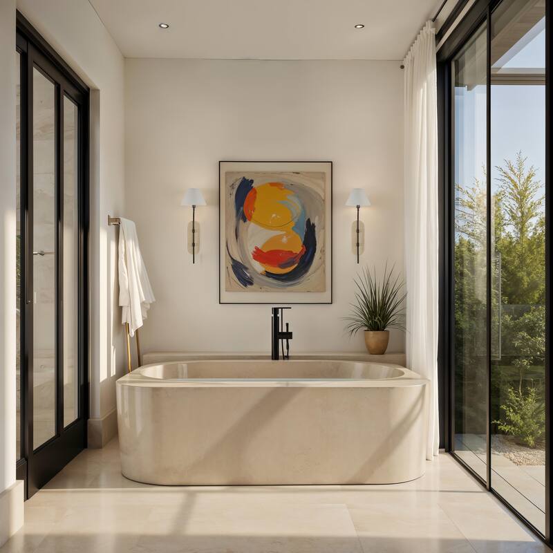 Renwil Acca 27.5" Height Wall Sconces, Dark Antique Bronze - Brown