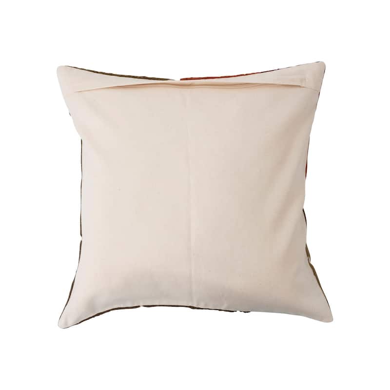 Cotton Embroidered Pillow with Suzani Embroidery