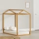 preview thumbnail 17 of 35, South Shore Sweedi Natural Poplar Toddler House Bed Ochre