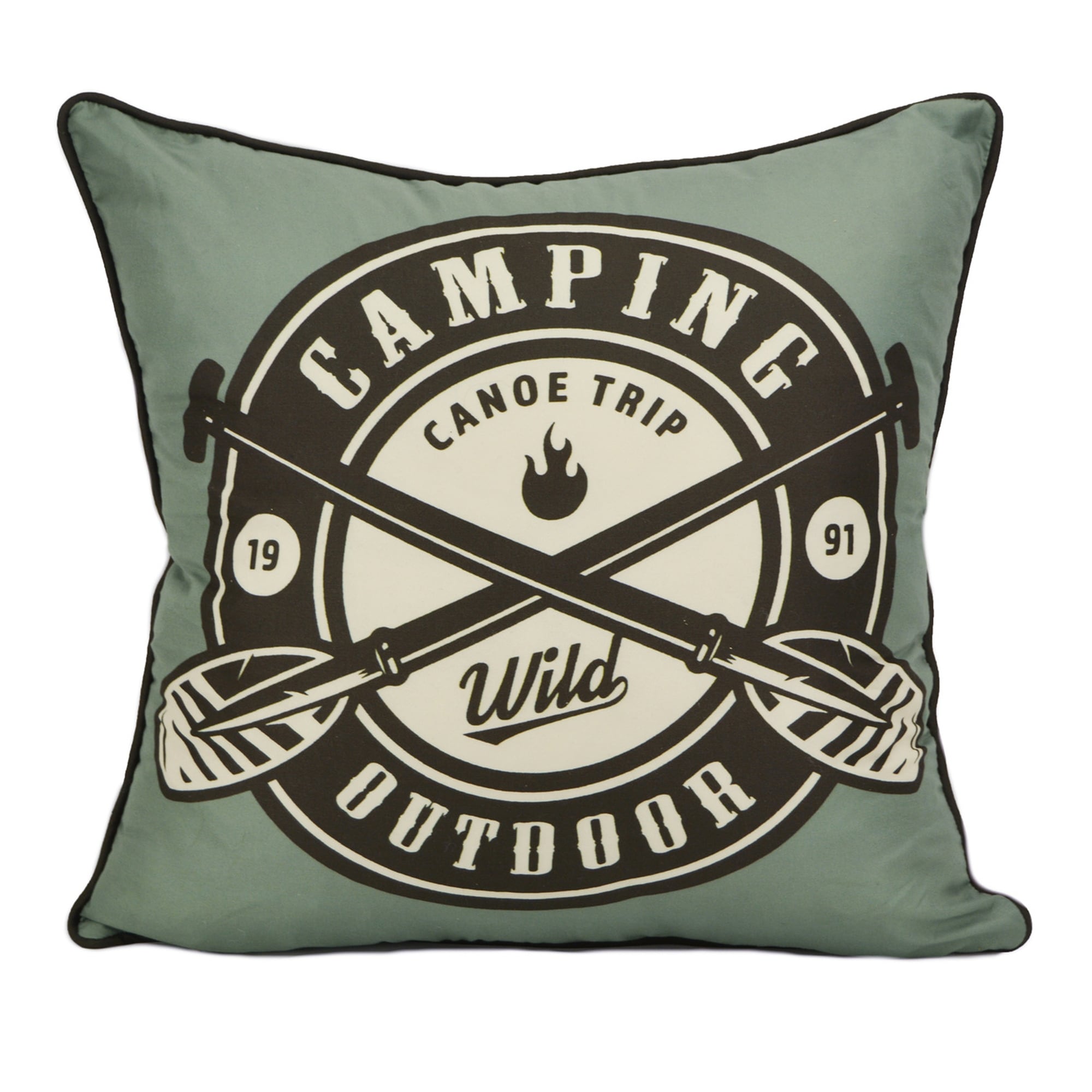 Donna Sharp Forest Weave "Camping" Decor Pillow