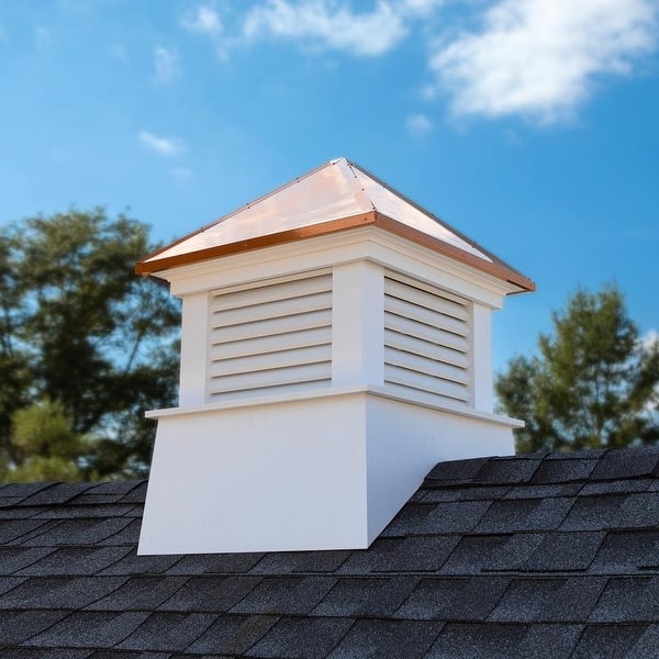 Good Directions Kent Vinyl Cupola with Wood Roof 18 x 22