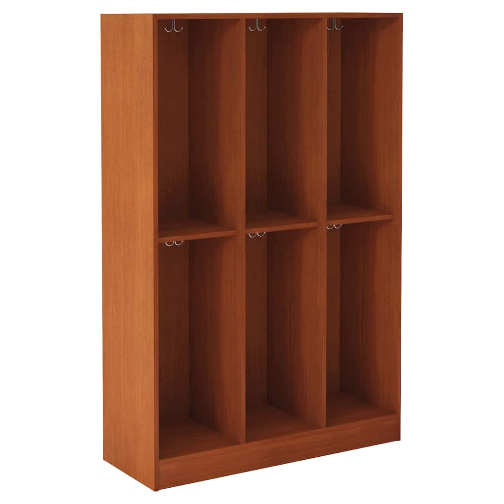 6 Section Storage Locker - Double Compartment Locker - 72" High - 45" Deep - 18" Wide - Homestock