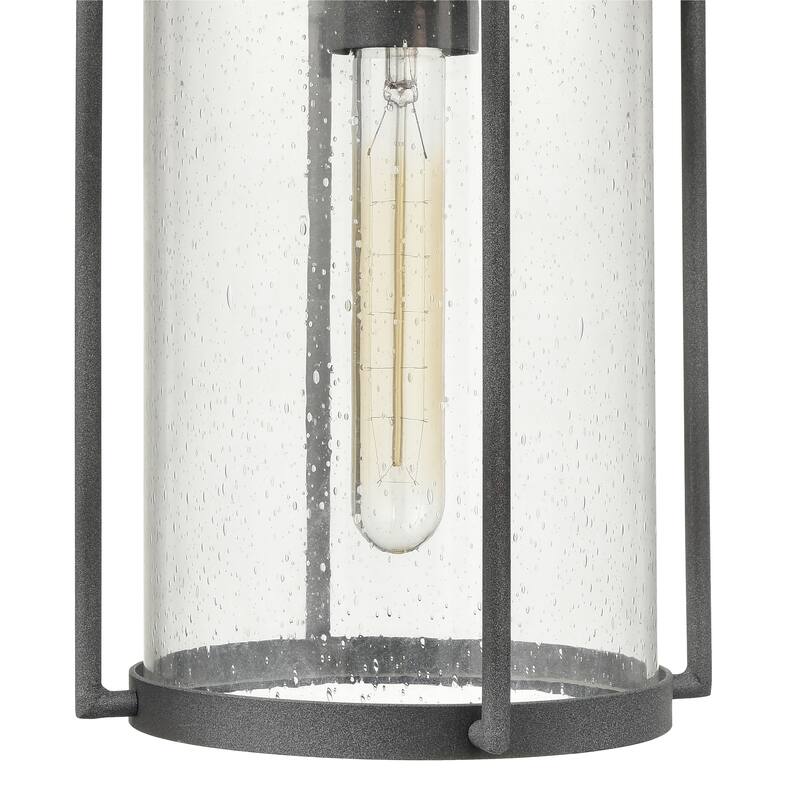 Elk Home Catalonia Zinc With Seedy Glass 1 Light Wall Sconce