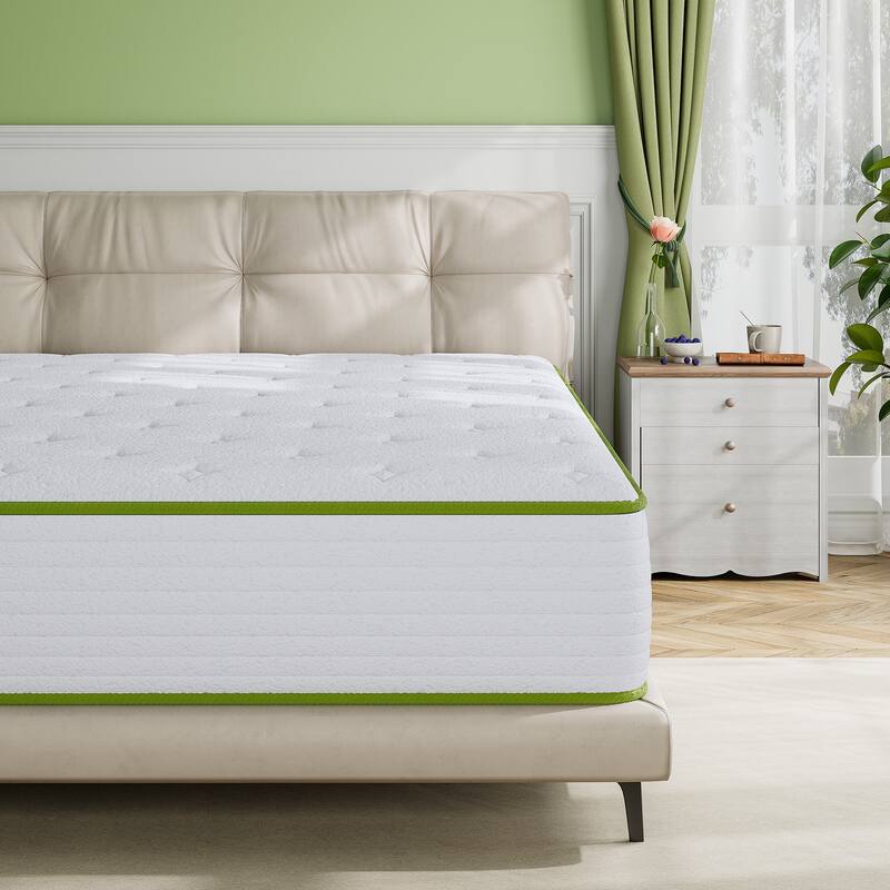 SweDrea Medium Pillow Top 10 in.Motion Isolation Mattress with CertiPUR-US, SGS and OEKO-TEX