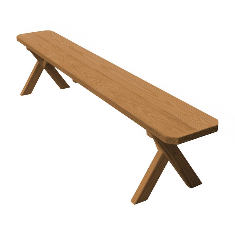 Pine 6' Crossleg Bench