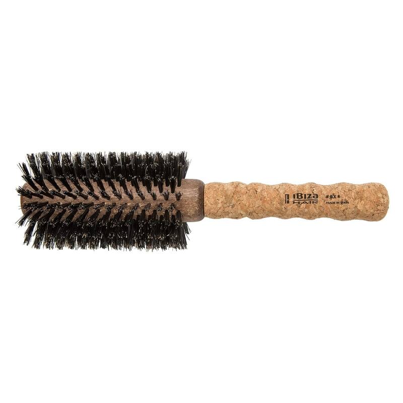 Ibiza Hair Extended Cork Round Brush, Large