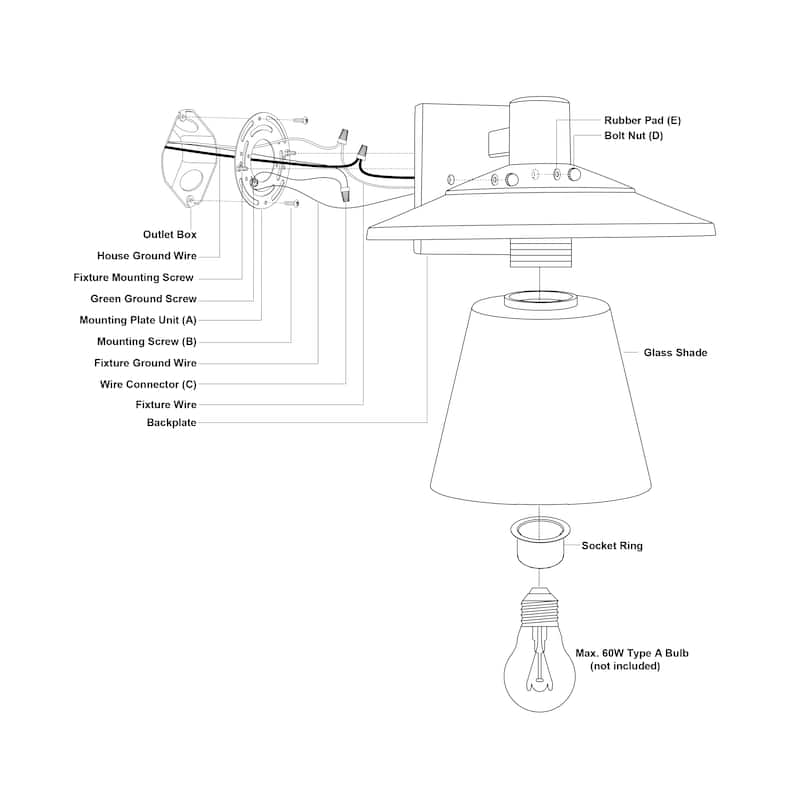 Westport Steel 1 Light LED Compatible Black Coastal Outdoor Wall Lantern Clear Glass - 10-in W x 8-in H x 11-in D