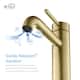 Luxury Solid Brass Single Hole Bathroom Vessel Sink Faucet