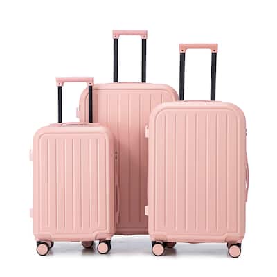 20"/24"/28" 3 pcs/set in ABS 360° Spinner Wheel Luggage, Carry on Suitcase, with Cup Holder & USB Port