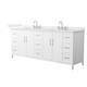 Option White / Giotto Quartz Top / Brushed Nickel
