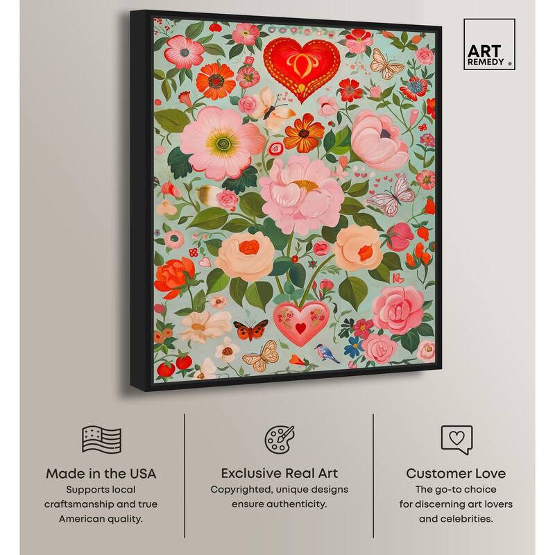 Festival of Flowers Canvas by Art Remedy