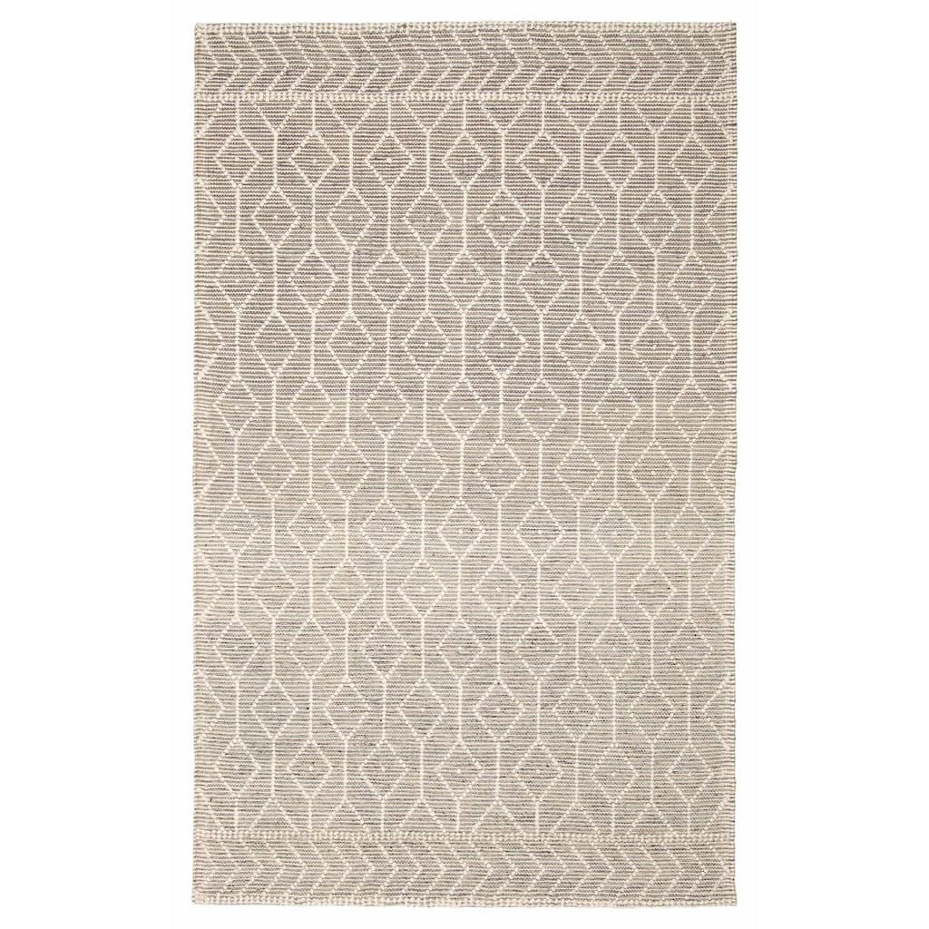 ECARPETGALLERY Braid weave Sienna Brown Wool Rug - 5'0 x 8'2