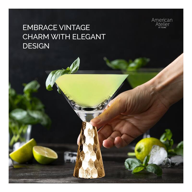 American Atelier Daphne Martini Glasses Set of 2 - 9 oz.