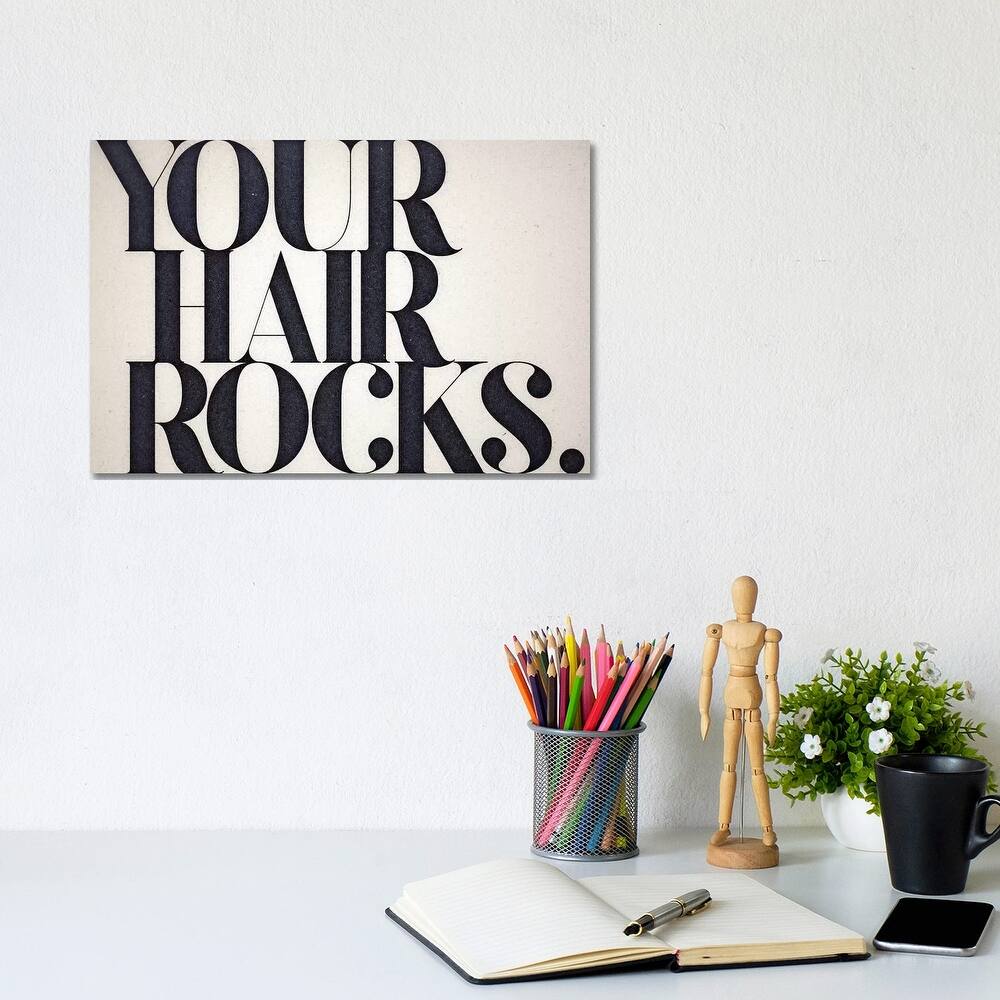 iCanvas "Your Hair Rocks" by 33 Broken Bones Canvas Print
