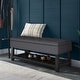 preview thumbnail 116 of 136, WYNDENHALL Essex 44 inch Wide Transitional Rectangle Ottoman Bench