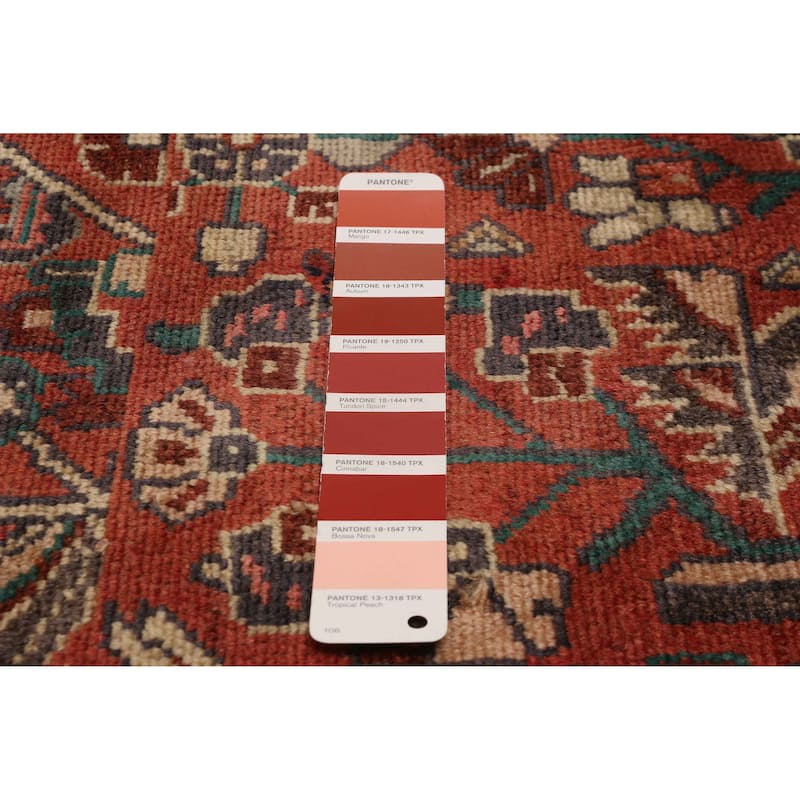 ECARPETGALLERY Hand-knotted Andelz Dark Copper Wool Rug - 3' 8" x 9' 9"