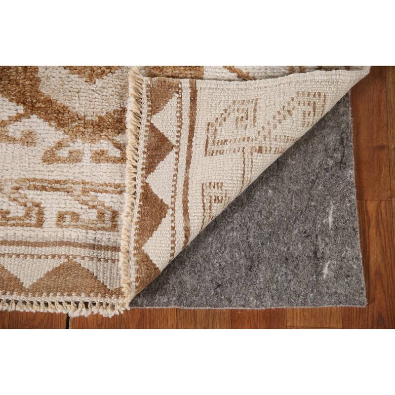 Tribal Anatolian Turkish Runner Rug Handmade Wool Carpet - 3'1"x 11'7"