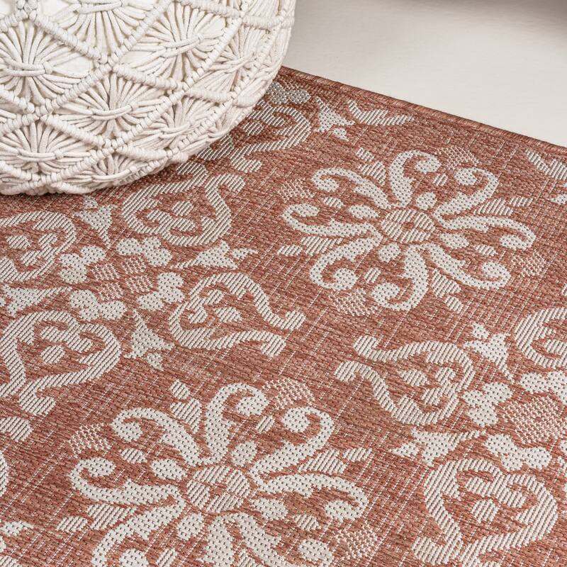 JONATHAN Y Maribel Traditional Mediterranean Tile Design Indoor/Outdoor Area Rug