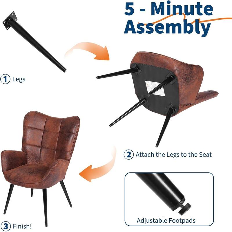 Modern Upholstered Kitchen Dining Room Accent Chairs for Kitchen, Restaurant