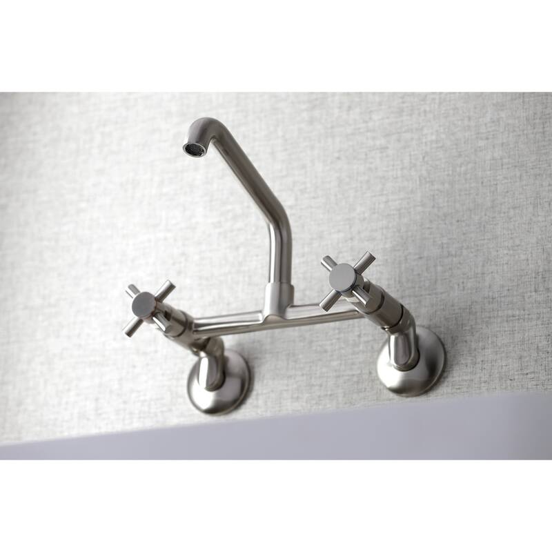 Kingston Brass Concord Two-Handle Wall Mount Kitchen Faucet