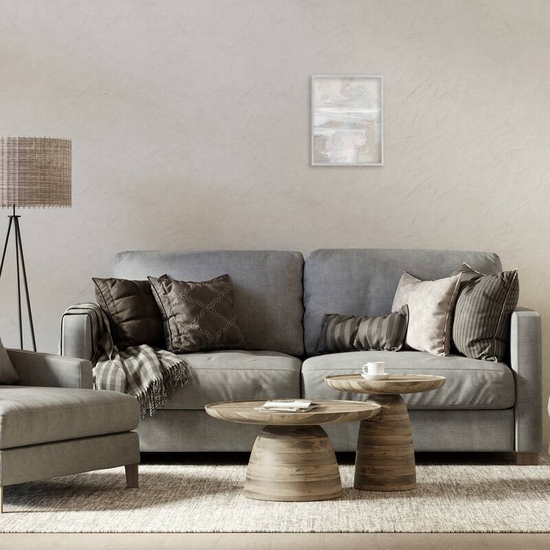 Stupell Muted Beige & Grey Framed Giclee Art Design By Rachel Springer
