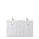 preview thumbnail 50 of 58, Avery 60 Inch Double Vanity, Cultured Marble Top