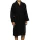 Superior Luxurious 100-percent Combed Cotton Unisex Terry Bath Robe - Extra Large - Black