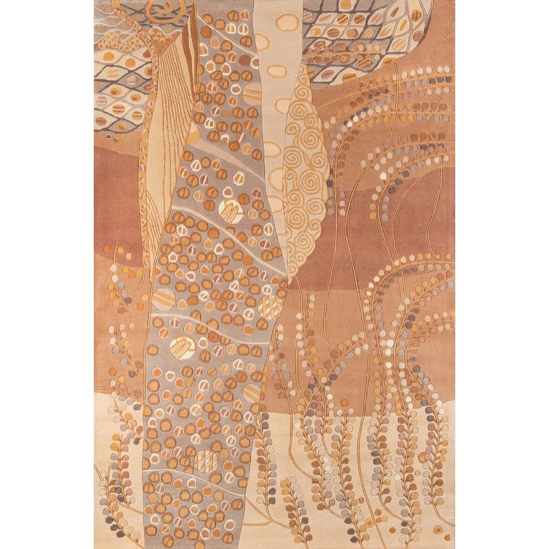 Momeni New Wave Hand Tufted New Zealand Wool Contemporary Abstract Area Rug.
