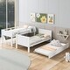 preview thumbnail 11 of 22, Twin-Over-Twin Bunk Bed with Twin size Trundle , Separable Bunk Bed with Bookshelf for Bedroom