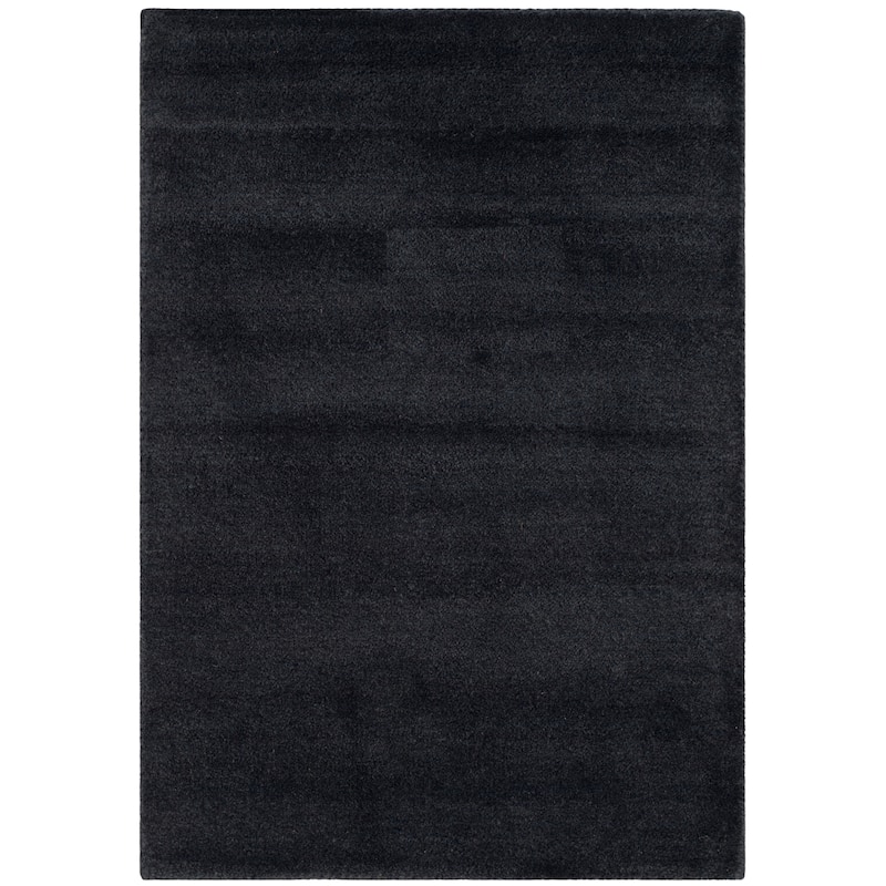 SAFAVIEH Handmade Himalaya Colorweave Plaid Modern Wool Rug - 2'3" x 4' - Black