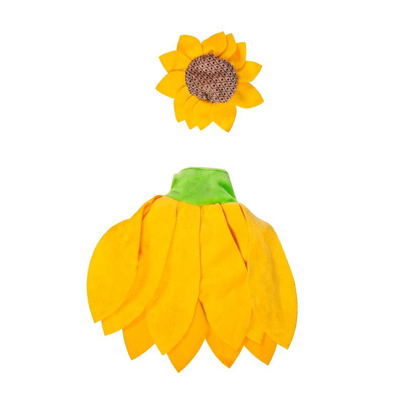 Porch Goose Outfit for Garden Statue - Sunflower Radiance