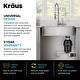 preview thumbnail 31 of 122, KRAUS Bellucci Workstation Undermount Granite Composite Kitchen Sink