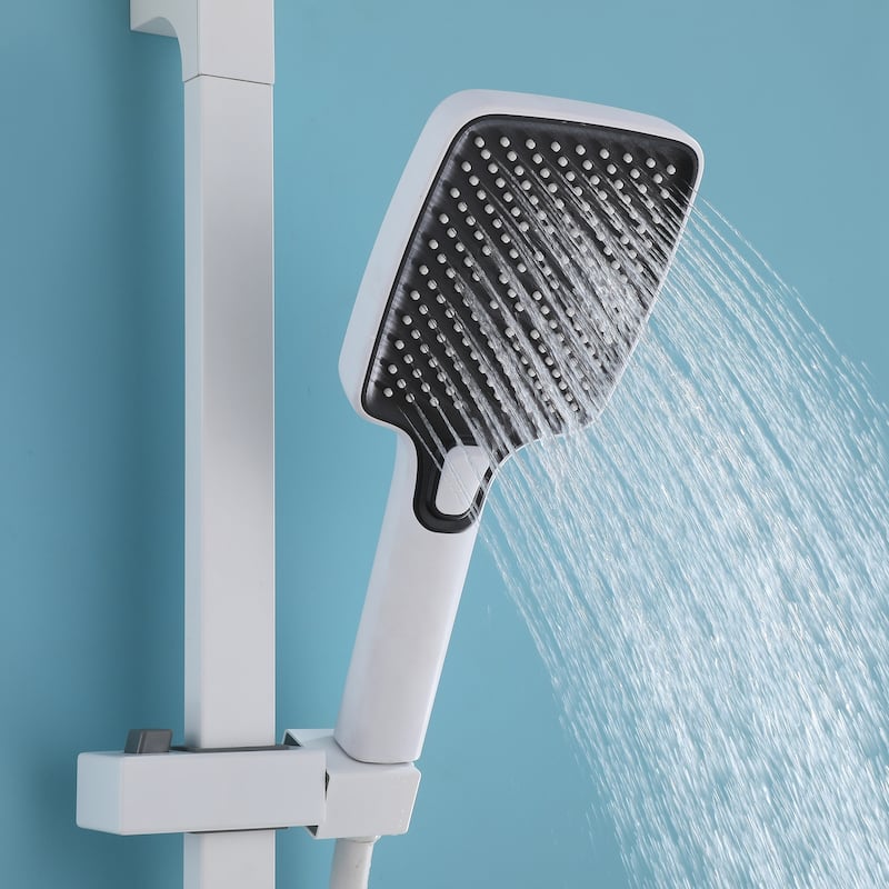 White Bathtub Faucet Shower Faucets System