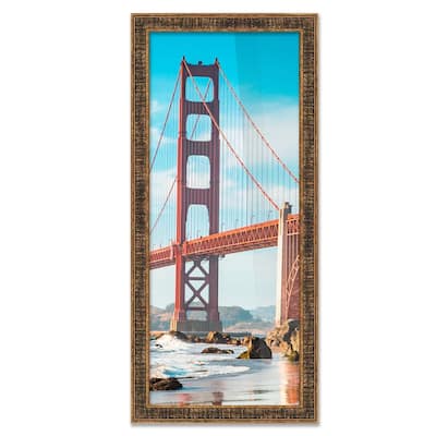 45x5 Frame Gold Solid Wood Picture Frame - Complete Modern Photo Frame