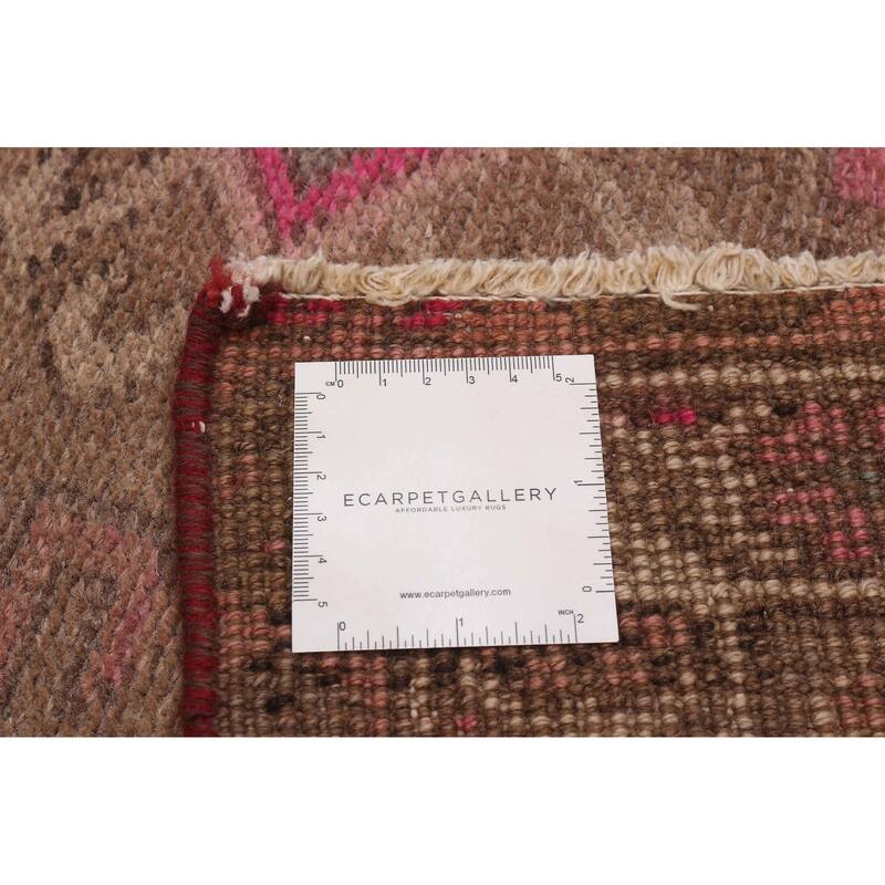 ECARPETGALLERY Hand-knotted Konya Anatolian Pink Wool Rug - 3'7 x 9'8