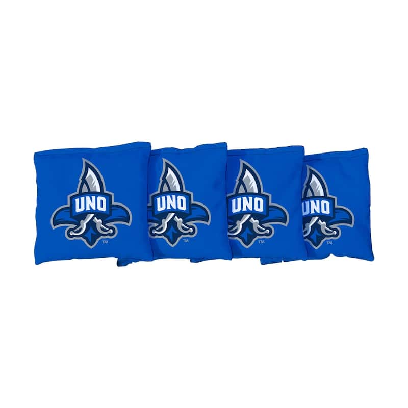 University of New Orleans Privateers Light Blue Cornhole Bags - All-Weather Resin Filled