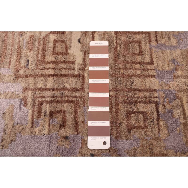 ECARPETGALLERY Hand-knotted Legacy Brown Silk, Wool Rug - 5'6 x 7'11