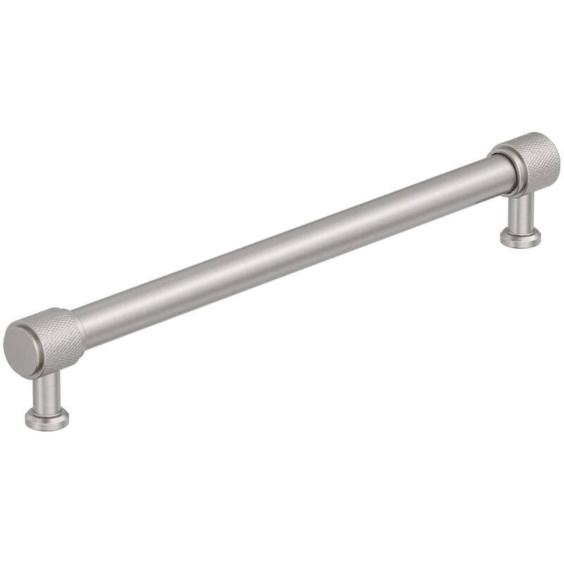 Amerock BP37747 Faraday 8-13/16" Center to Center Knurled Bar Cabinet - Satin Nickel