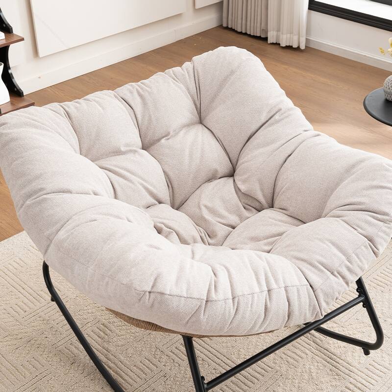 Chenille Soft Upholstered Modern Rocking Chair