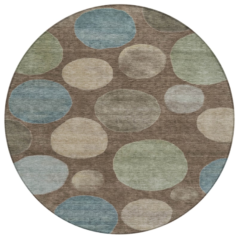 HomeRoots Geometric Transitional Rectangle Outdoor Rug