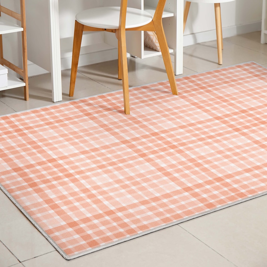 Crayola Geometric Plaid Area Rug By Well Woven
