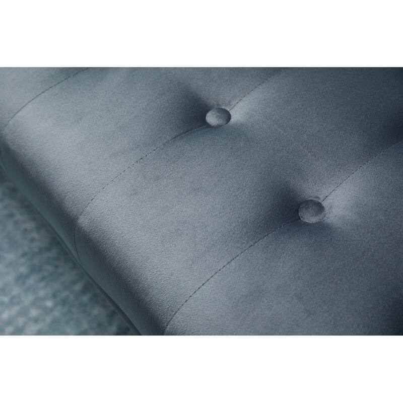 Dark Gray Solid Wood+MDF Sofa Bed for Small Spaces
