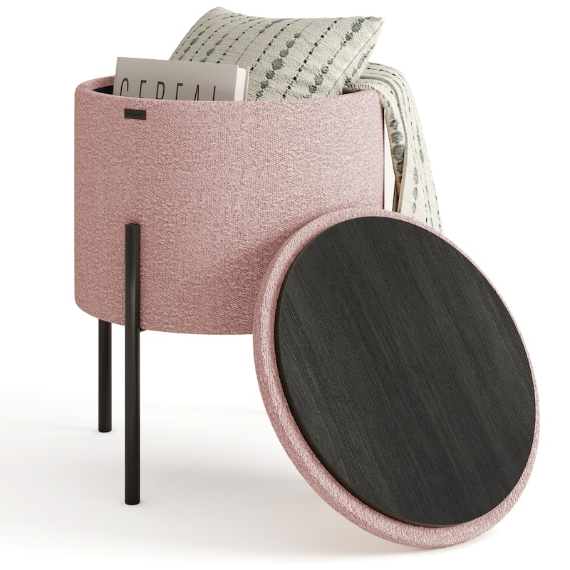Empyrean Round Ottoman with Storage