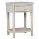 preview thumbnail 45 of 55, Fillmore 1-Drawer Oval Wood Shelf Accent End Table by iNSPIRE Q Modern Silver Birch