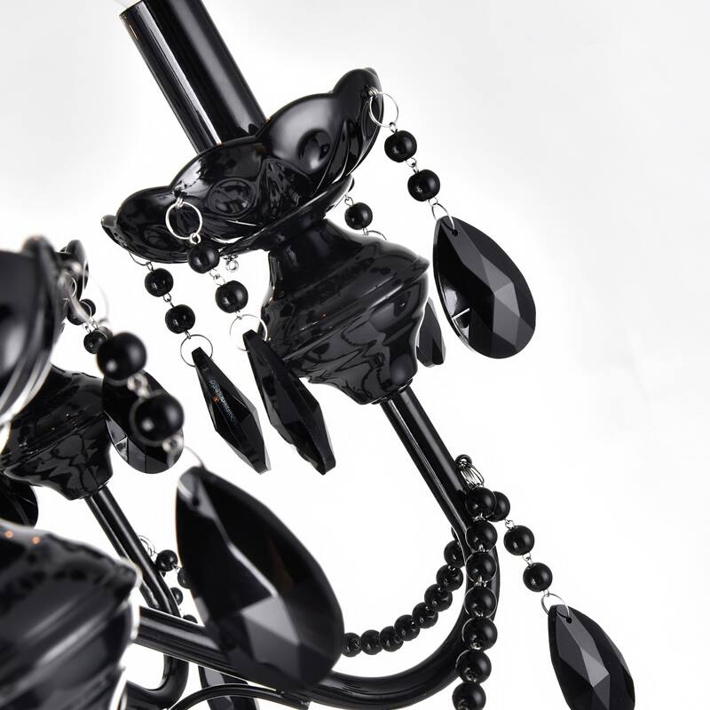 Keen 3 Light Up Chandelier With Black Finish
