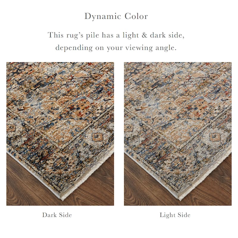 Grand Bazaar Frencess Machine Made Medallion Transitional Area Rug