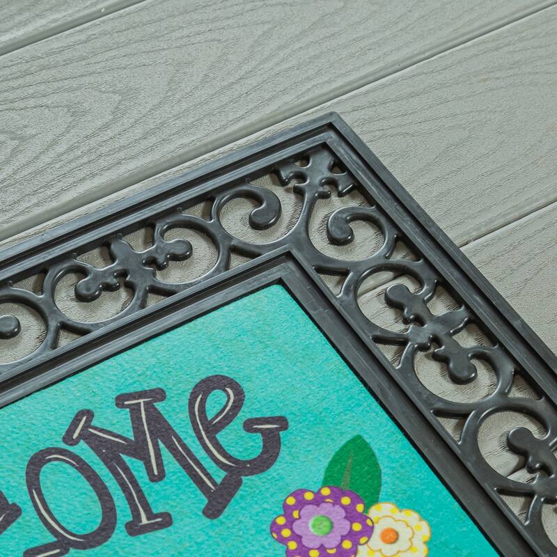 Fleur Scroll Sassafras Rubber Mat Tray Frame