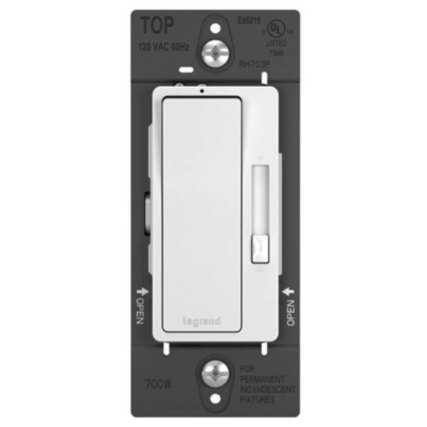 Legrand Rh703ptcccv6 Radiant Incandescent Single Pole 3 Way Dimmer 120v 700w