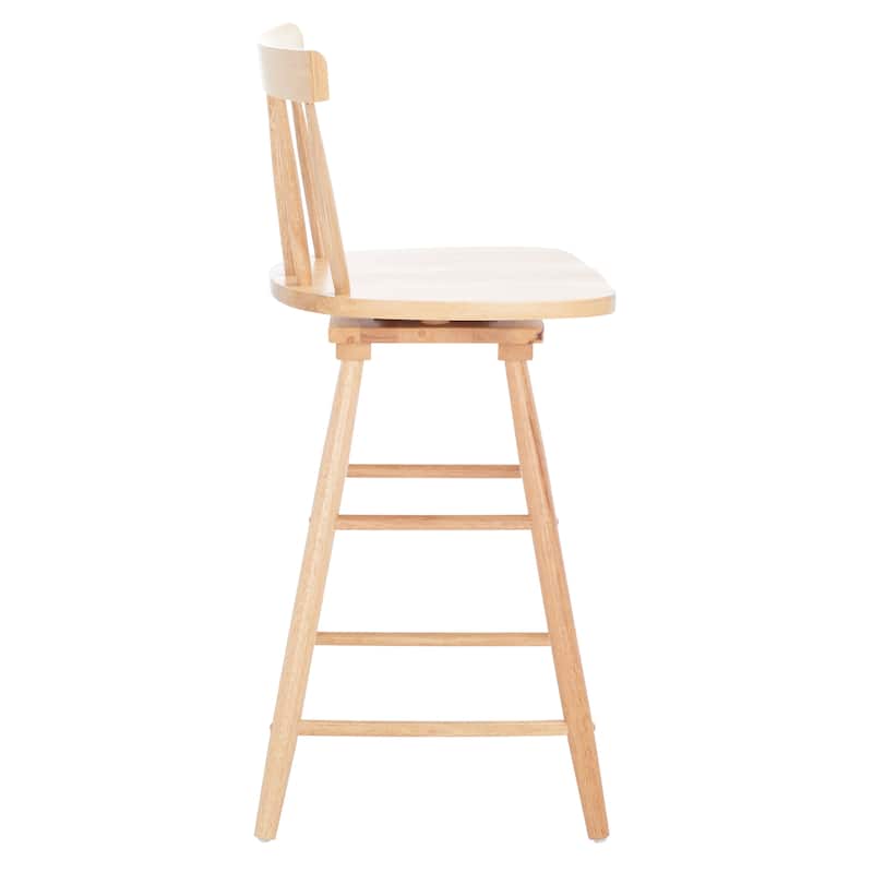 SAFAVIEH Haralda Swivel 25-inch Counter Stool - 17 In. W x 17 In. D x 38 In. H - 17Wx17Dx38H